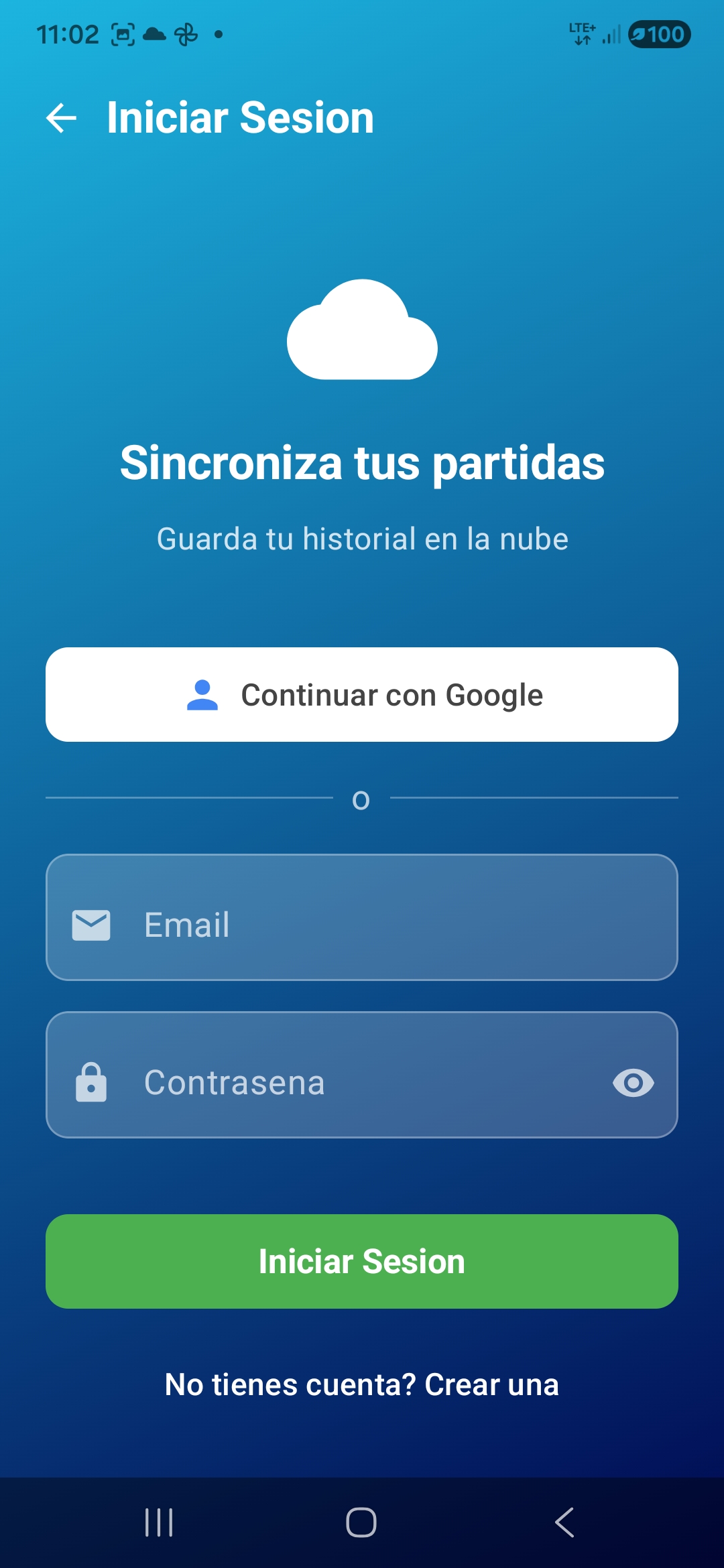 Configuración de nube